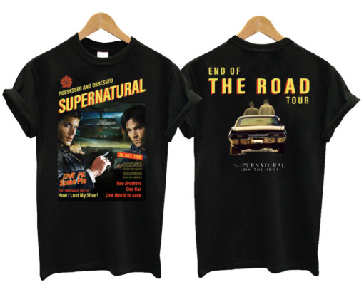 Supernatural End of the Road Black T Shirt