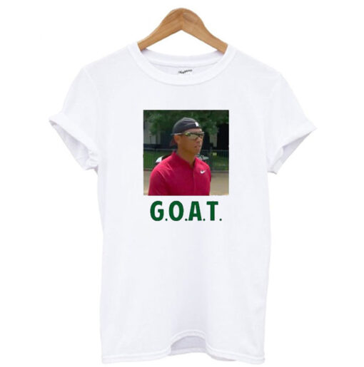 Tiger Woods Goat Hat Backwards T Shirt