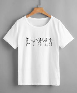 Skull Print dance t-shirt