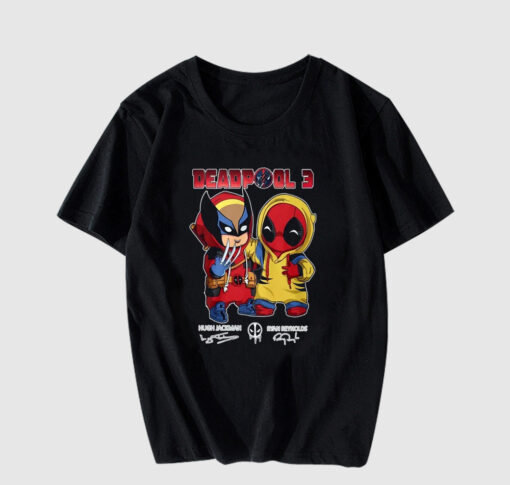 Cute Deadpool & Wolverine Dress Up T Shirt THD