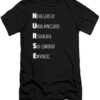 nurse acronym nurse never gives up t-shirt thd